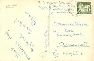 1931 Győr, Baross út, Baross sörcsarnok, takarékpénztár, üzletek. Weinstock 929. (később feladva 196...