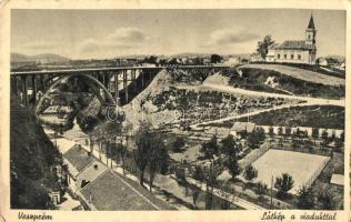 Veszprém, Látkép, viadukt, templom (EB)