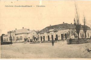 1919 Jászárokszállás, Városháza, tér, gyógyszertár (Rb)