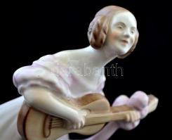 Herendi Déryné, kézzel festett, jelzett, hibátlan, m:21 cm