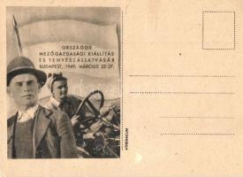 1949. Budapest, Országos Mezőgazdasági Kiállítás és Tenyészállatvásár reklámlapja / Hungarian National Agricultural Exhibition and Breeding Animal Fair, advertisement card (EK)