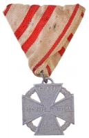 1916. Károly-csapatkereszt Al kitüntetés nem hozzáillő mellszalagon T:1-,2  Hungary 1916. Charles Troop Cross Al decoration on not matching ribbon C:AU,XF NMK 295.var
