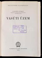 Csanádi György: Vasúti üzem. Bp.,1954, Tankönyvkiadó. Kiadói félvászon-kötés, egy-két ragasztott lap...