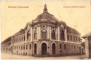 Zólyom, Zvolen; Zólyomi hitelbank palota, Schlesinger Testvérek üzlete. 974. / bank palace, shop (EK)