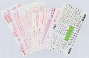 10db-os vegyes külföldi, kitöltetlen lottó szelvény tétel T:I