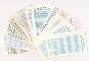 Spanyolország ~1986-1992. 16db-os sorsjegy tétel T:I-,II
Spain ~1986-1992. 16pcs of lottery tickets...