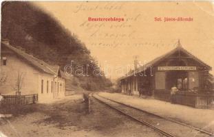 Besztercebánya; Banská Bystrica; Szent János vasútállomás. W. L. 539. / railway station (EB)