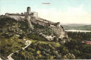 Trencsén, Trencín; vár. Gansel Lipót kiadása / castle (EK)