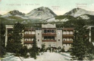 Tátraszéplak, Weszterheim, Tatranska Polianka; Szanatórium. Divald Károly kiadása 1908. / sanatorium (EK)