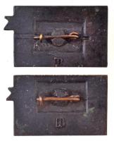 Szovjetunió DN "Jasztreb 1917" fém jelvény (20x34mm) + "Zarya Svobody 1917" fém ...