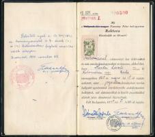 1947 Hartai László (1925-1987) későbbi legfelsőbb bíró joghallgatói leckekönyve számos híres oktató ...