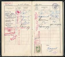 1947 Hartai László (1925-1987) későbbi legfelsőbb bíró joghallgatói leckekönyve számos híres oktató ...