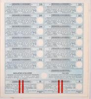 Budapest 1923. "Magyar Czukoripar Részvénytársaság" 5 részvénye egyenként 600K-ról, szelvé...