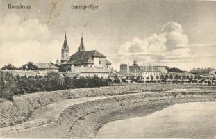 Komárom, Komárno; Darányi liget, templom / park, church (EK)