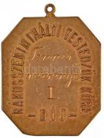 ~1930. "Rákosszentmihályi Testedzők Köre - Tennis versenye I. díj" aranyozott fém díjérem ...