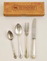 Egy személyes Berndorf alpakka étkészlet eredeti dobozában / original cutlery