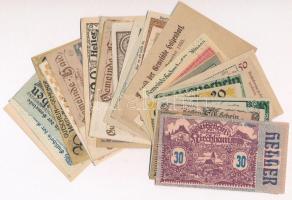 Ausztria 1920-1921. 30db-os papír szükségpénz tétel T:I,I- Austria 1920-1921. 30pcs of paper necessi...