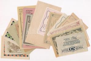 Ausztria 1920-1921. 30db-os papír szükségpénz tétel T:I,I- Austria 1920-1921. 30pcs of paper necessi...