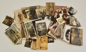 102 db régi fótó, katonai, katonai temető, családi képek, népviselet