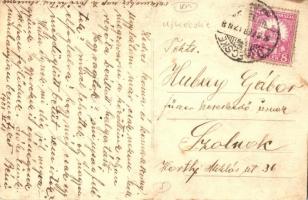 1928 Újkécske, Tiszakécske; Berényi László és Gyula vas, fűszer és festék kereskedése, csoportkép. p...