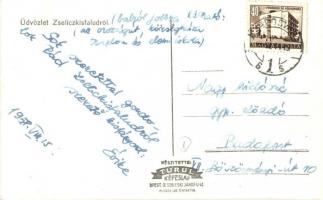 Zselickisfalud, országút, községháza, templom, elemi iskola (később feladva 1958-ben)