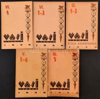 1936-1944 Vegyes újság tétel, Győri Szemle 1936. 4-7.,8-9. számok, Dunántúli Szemle 1941. 6.,1942. 5...