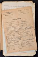 cca 1910-1960 Nagy vegyes papírrégiség tétel, kb. 500 db, levelek, kivonatok, számlák, szerződések.....