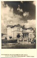 1929 Budapest II. Olasz fasor (Szilágyi Erzsébet fasor) 57. szám alatt levő villa, Gaál Lajos építészmérnök terve, automobil. photo