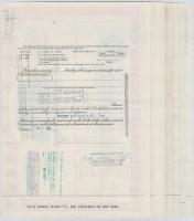 Amerikai Egyesült Államok 1957-1978. 9db-os vegyes részvény tétel, nagyrészt bélyegzésekkel, perforá...