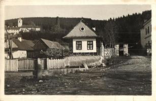 1943 Szárhegy, Gyergyószárhegy, Lazarea; falu részlet / village. photo