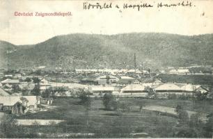 1909 Stájerlak, Steierdorf; Zsigmondtelep. Újhegyi Mihály kiadása / Sigismund