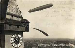 1931 Graz, II. Graf Zeppelin fahrt über Graz / airship above Graz