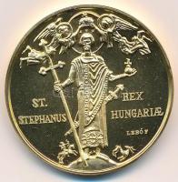 Lebó Ferenc (1960-) DN. "Atilla Találkozása Nagy Szent Leó Pápával" aranyozott emlékérem (...