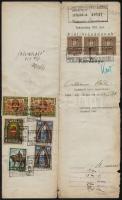 3 db okirat Budapest városi és állami illetékbélyegekkel (magas katalógusérték)