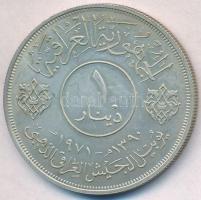 Irak 1971. 1D Ag "50 éves az iraki hadsereg" T:1-
Iraq 1971. 1 Dinar Ag "50th Annive...