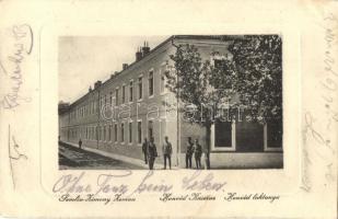 Zimony, Zemun, Semlin; Honvéd laktanya. W.L. 1000. / Kaserne / military barracks (EK)