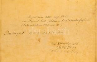 Kolbenheyer Bertalanné Göbl Vera. A Sztálin híd északi oldala. Akvarell papír. Jelzett. 36x51 üvegez...