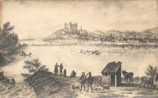 Pozsony, Pressbrug, Bratislava; Posonium anno 1709. (fl)