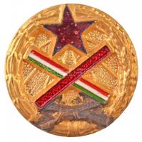 1954. Magyar Partizán Emlékérem zománcozott, sorszámozott miniatűr kitüntetés T:2 Hungary 1954. Hungarian Partisan Commemorative Medal enamelled, numbered miniature decoration C:XF  NMK 664.