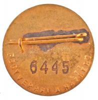 1954. "Magyar Partizán Emlékérem" zománcozott, sorszámozott miniatűr kitüntetés T:2 Hungar...