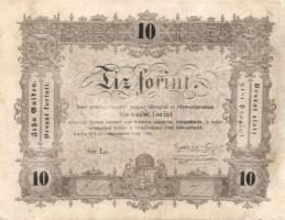 1848. 10Ft (5x) kézzel érvénytelenítve T: restaurált