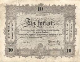 1848. 10Ft (5x) kézzel érvénytelenítve T: restaurált