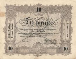 1848. 10Ft (5x) kézzel érvénytelenítve T: restaurált