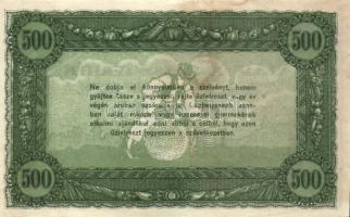 1920-as évek eleje 500K vásárlási visszatérítés lila "Magyar Cserkészek Termelő és Ért." b...