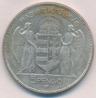 1930. 5P Ag "Horthy jobbra" T:2
Adamo P8