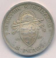 1938. 5P Ag "Szent István" T:1-,2 kis ph. 
Adamo P8.1