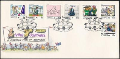 Forgalmi sor 2 db FDC-n Definitive set 2 FDC