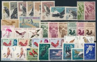 Bird 1952-1972 8 sets + 2 stamps, Madár motívum 1952-1972 8 klf sor + 2 klf önálló érték