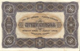 1920. 50K T:II+ alig hajtva, törve nem!