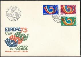 1973 Europa CEPT sor Mi 1199-1201 FDC-n